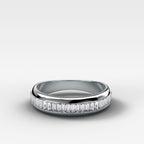 Baguette Channel Set Diamond Wedding Band