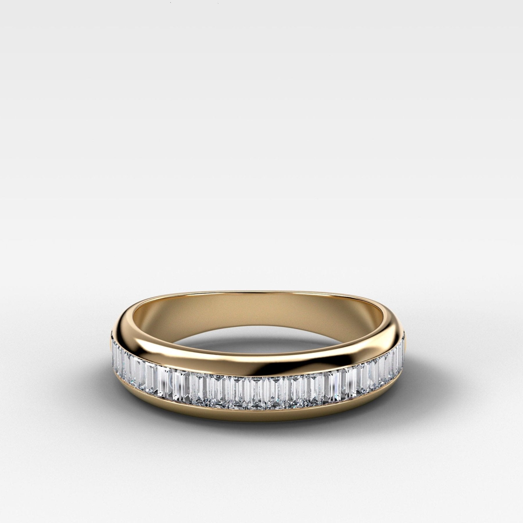 Baguette Channel Set Diamond Wedding Band Main image