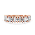 Half Eternity Band With  Marquise And Baguette Diamond