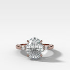 Bella Engagement Ring With Oval Cut Diamond