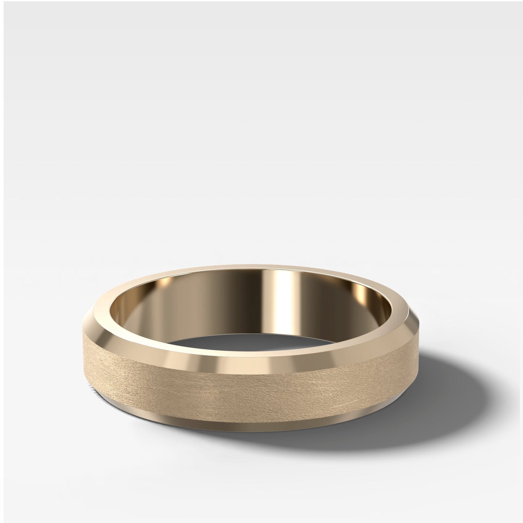 Beveled Edge Matte Wedding Band 5mm Main image