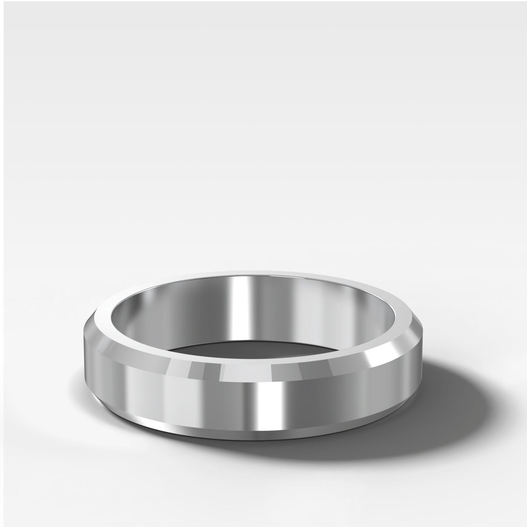 Beveled Edge Wedding Band 5mm
