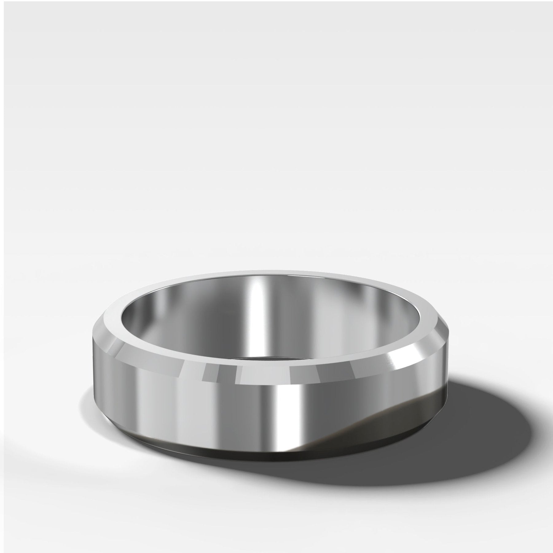 Beveled Edge Wedding Band 6mm Secondary image