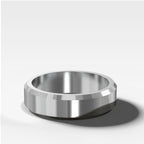 Beveled Edge Wedding Band 6mm