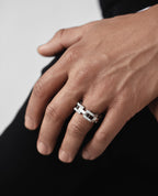 BINGHAM Gold Square Ring with 1.05ct Diamonds