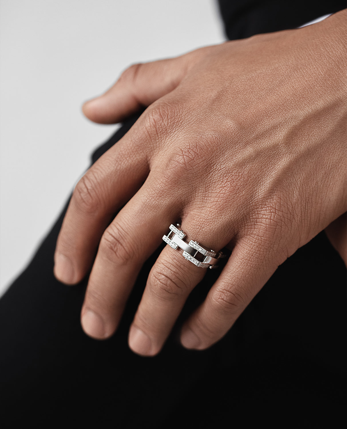 BINGHAM Gold Square Ring with 1.05ct Diamonds