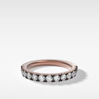 Blackened Pavé Diamond Wedding Band