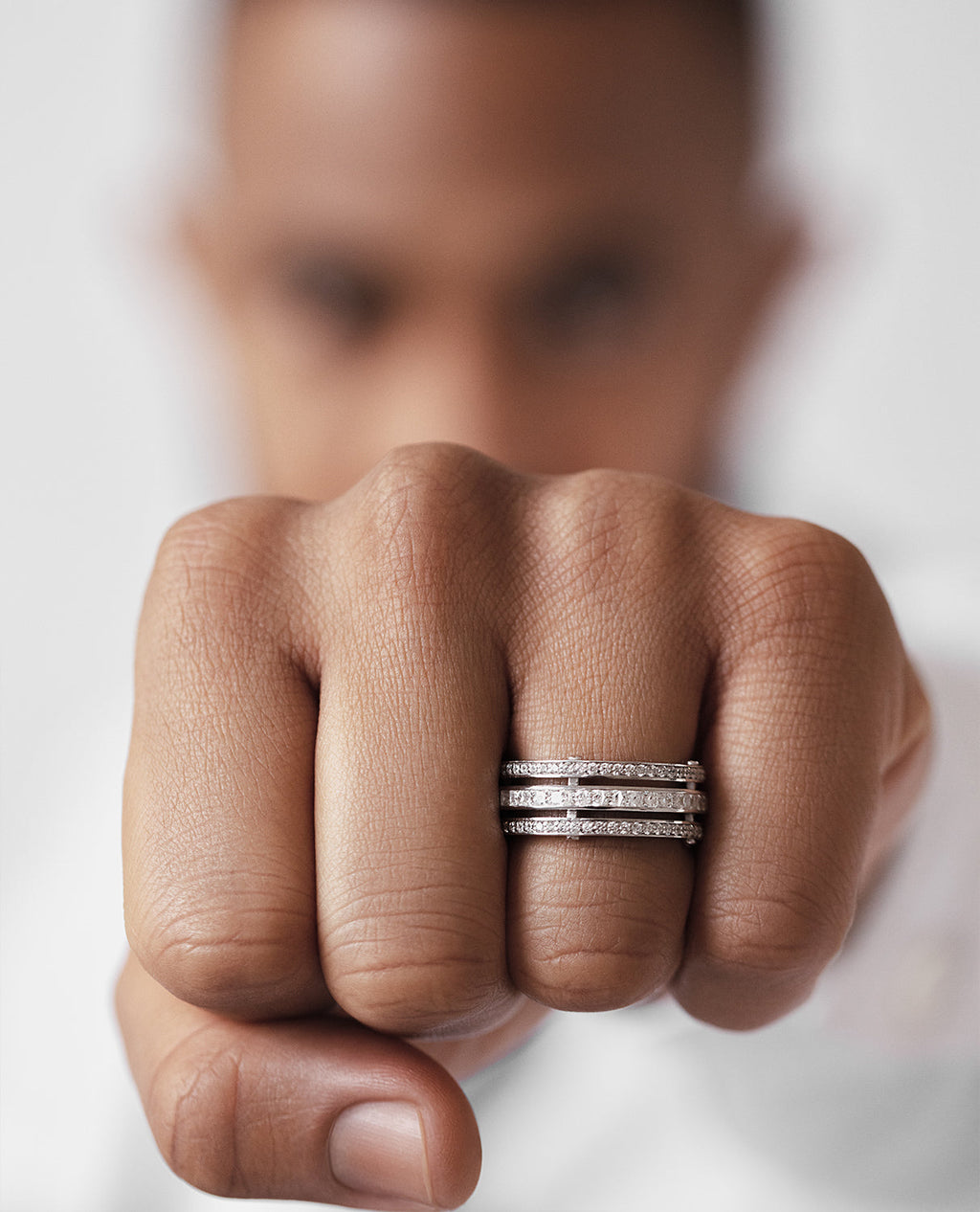 BREWER Gold Ring with 3.10ct Diamonds