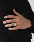 BRIGGS Gold Ring with 1.00ct Diamonds - Wide Version