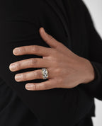 BRIGGS Two-Tone Gold Ring with 1.00ct Diamonds - Wide Version