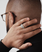 BRIGGS Two-Tone Gold Ring with 1.00ct Diamonds - Wide Version