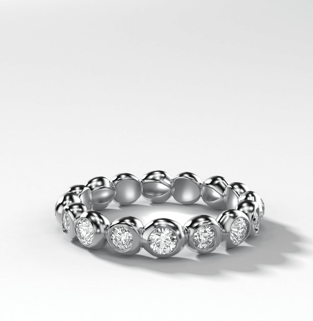 Bubble Diamond Eternity Band