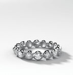 Bubble Diamond Eternity Band
