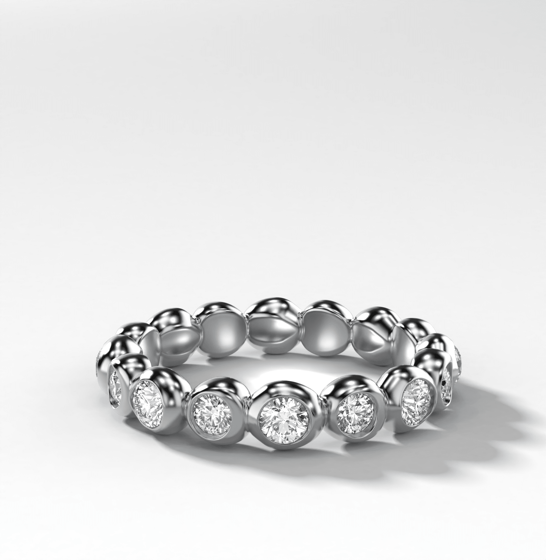 Bubble Diamond Eternity Band