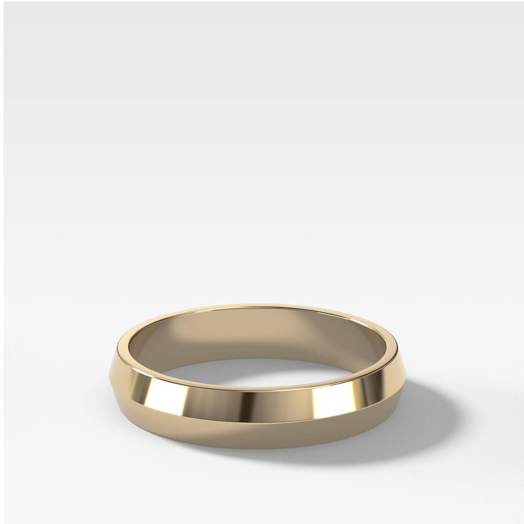 Butter Knife Edge Wedding Band (4mm)