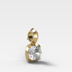 Button Back Cushion Attachable Diamond Pendant