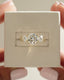 2.01-4.01 CT Round Cut Lab Grown Diamond Three Stone Engagement Ring
