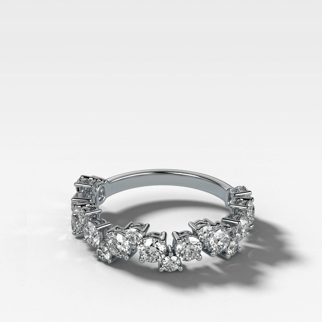 Celestial Round Diamond Wedding Band