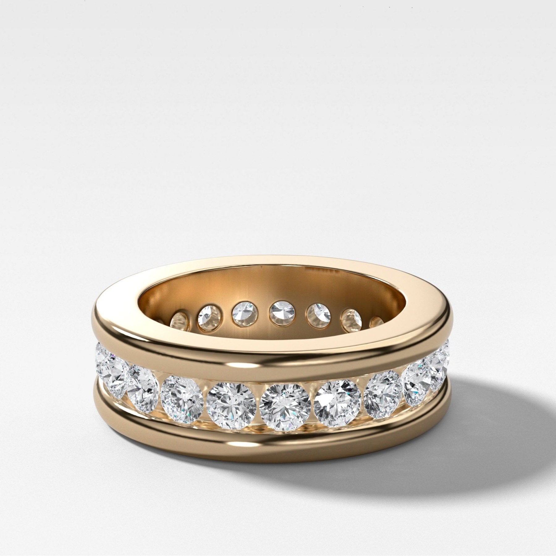 Chunky Channel Set Eternity band Main image