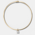 Classic Asscher Attachable Diamond Pendant With Reversible Omega Chain (3mm)