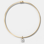 Classic Asscher Attachable Diamond Pendant With Reversible Omega Chain (3mm)