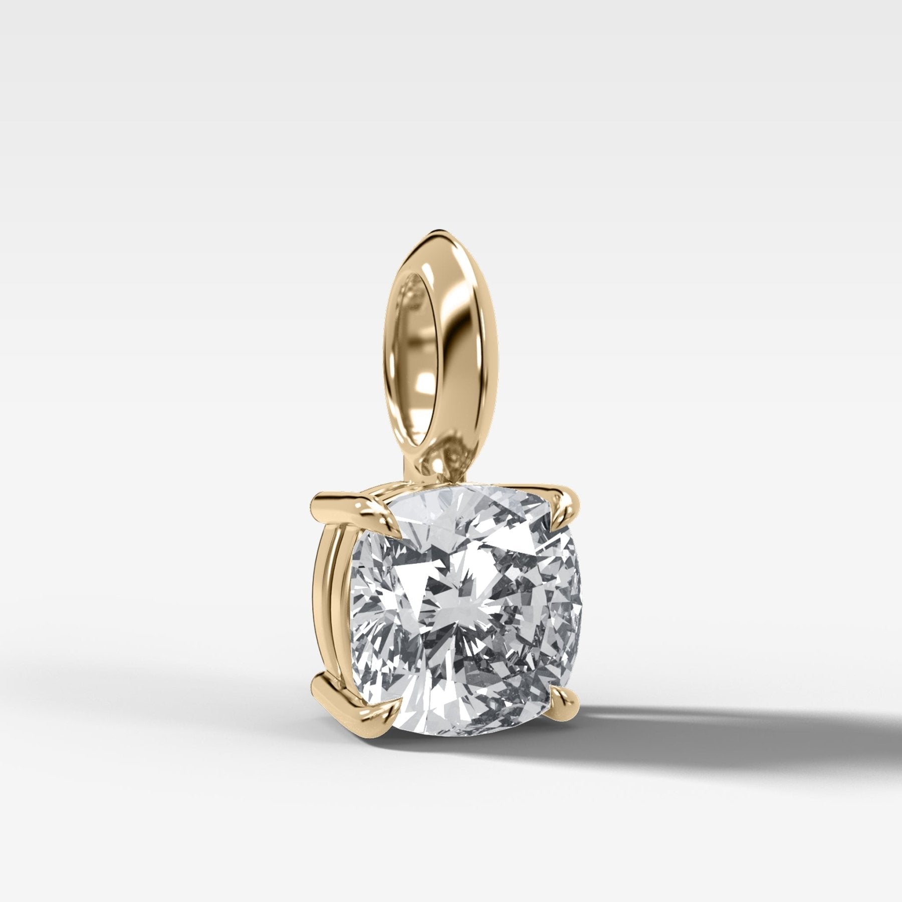Classic Cushion Attachable Diamond Pendant