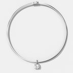 Classic East West Elongated Cushion Attachable Diamond Pendant With Reversible Omega Chain (3mm)