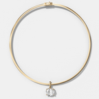 Classic East West Oval Attachable Diamond Pendant With Reversible Omega Chain (3mm)