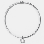 Classic East West Oval Attachable Diamond Pendant With Reversible Omega Chain (3mm)