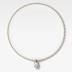 Classic Elongated Cushion Attachable Diamond Pendant With Beaded Chain (3mm)