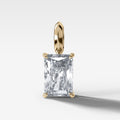 Classic Elongated Radiant Attachable Diamond Pendant