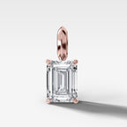 Classic Emerald Attachable Diamond Pendant