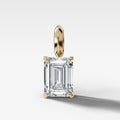Classic Emerald Attachable Diamond Pendant