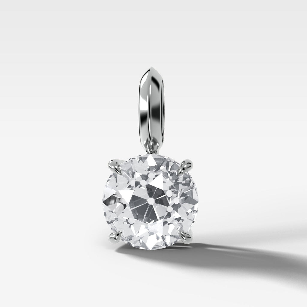 Classic Old Euro Attachable Diamond Pendant