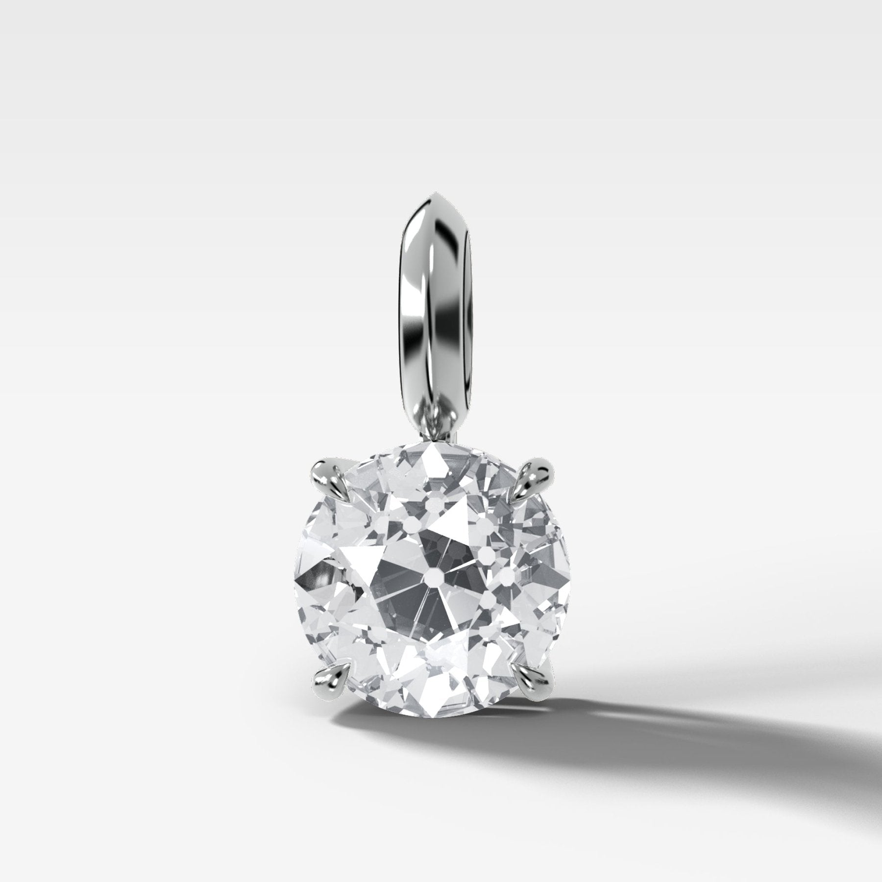 Classic Old Euro Attachable Diamond Pendant