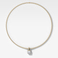 Classic Old Euro Attachable Diamond Pendant With Beaded Chain (3mm)