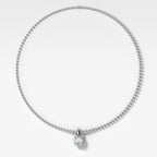 Classic Old Euro Attachable Diamond Pendant With Beaded Chain (3mm)