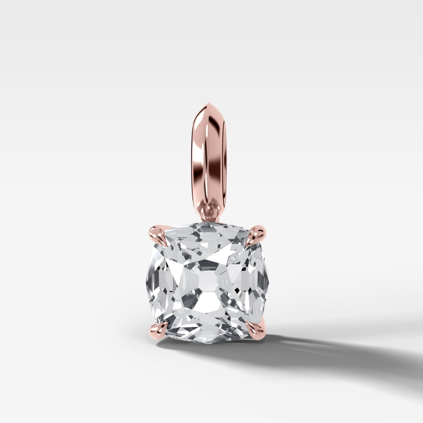 Classic Old Mine Attachable Diamond Pendant