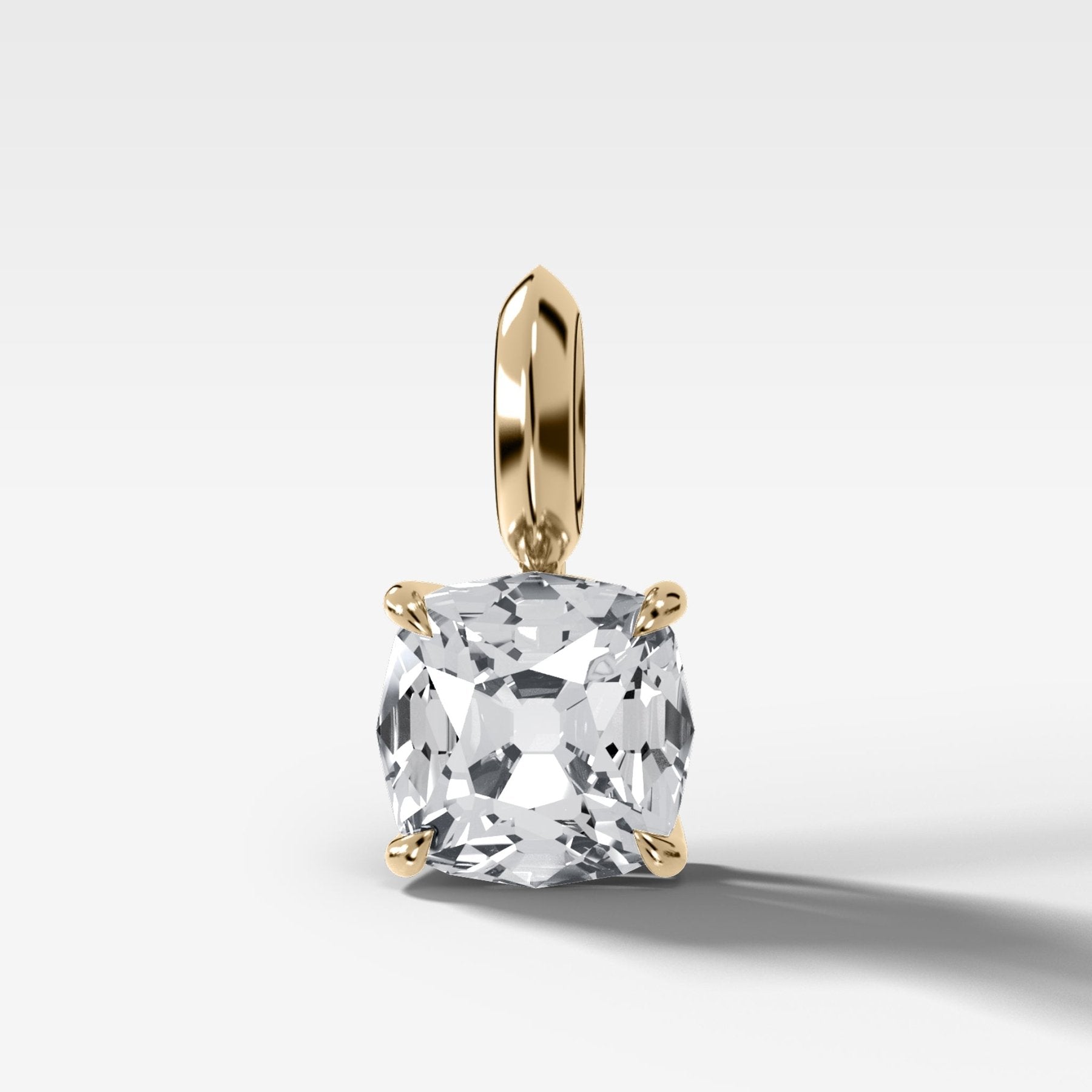 Classic Old Mine Attachable Diamond Pendant