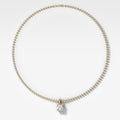 Classic Old Mine Attachable Diamond Pendant With Beaded Chain (3mm)