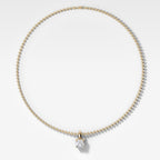 Classic Old Mine Attachable Diamond Pendant With Beaded Chain (3mm)