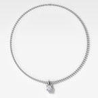 Classic Old Mine Attachable Diamond Pendant With Beaded Chain (3mm)