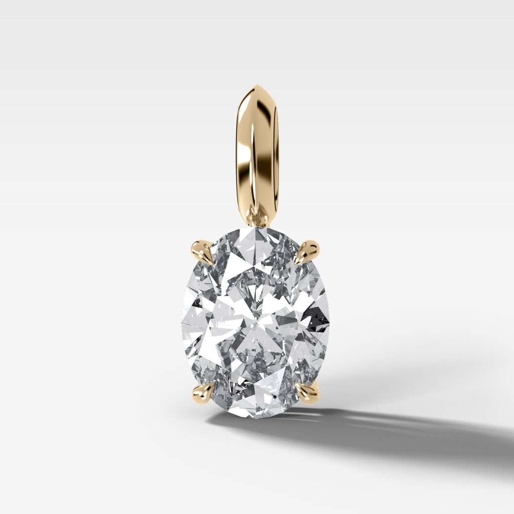 Classic Oval Attachable Diamond Pendant