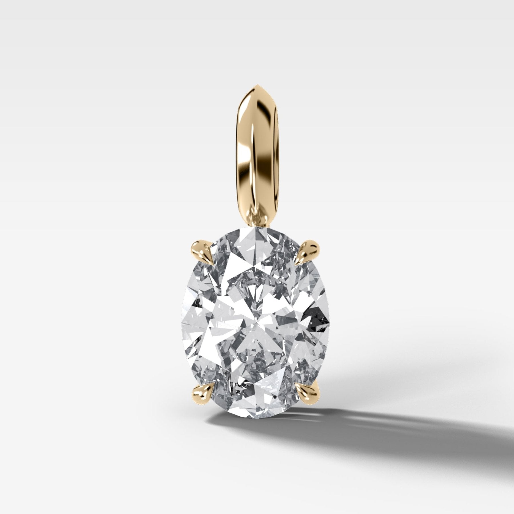 Classic Oval Attachable Diamond Pendant