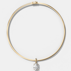 Classic Oval Attachable Diamond Pendant With Reversible Omega Chain (3mm)