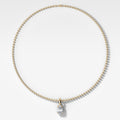 Classic Pear Attachable Diamond Pendant With Beaded Chain (3mm)