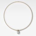 Classic Princess Attachable Diamond Pendant With Beaded Chain (3mm)