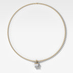 Classic Princess Attachable Diamond Pendant With Beaded Chain (3mm)