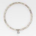 Classic Princess Attachable Diamond Pendant With Paperclip Chain (6.2mm)