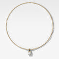 Classic Radiant Attachable Diamond Pendant With Beaded Chain (3mm)